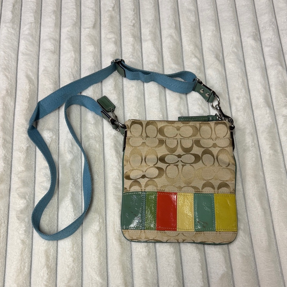 Coach Multicolor Patchwork Crossbody Bag